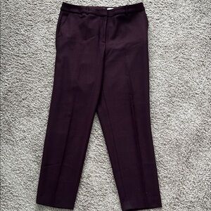 BOSS Hugo Boss Purple Burgundy Tweed Trouser Pants